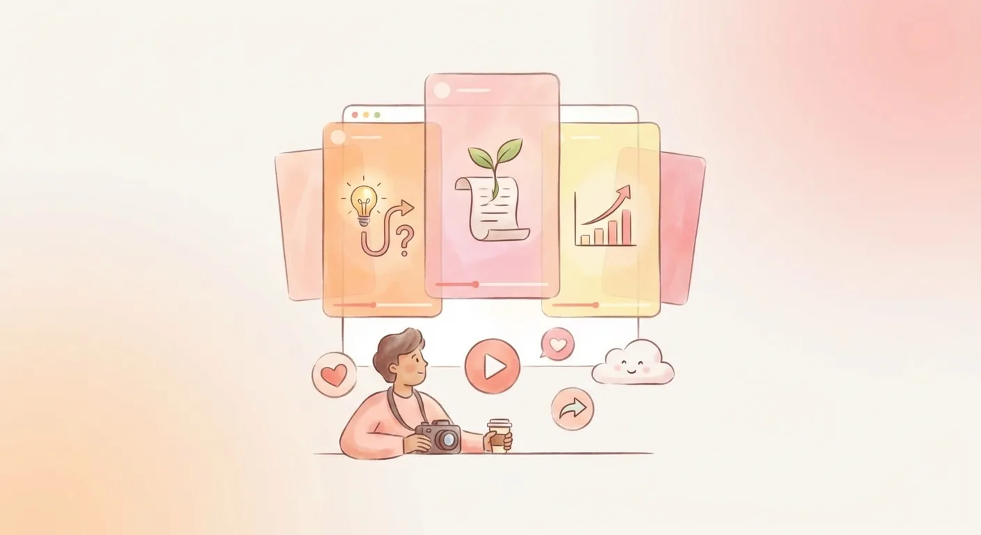 Person analyzing Instagram analytics dashboard showing dramatic increase in views and engagement metrics on laptop screen